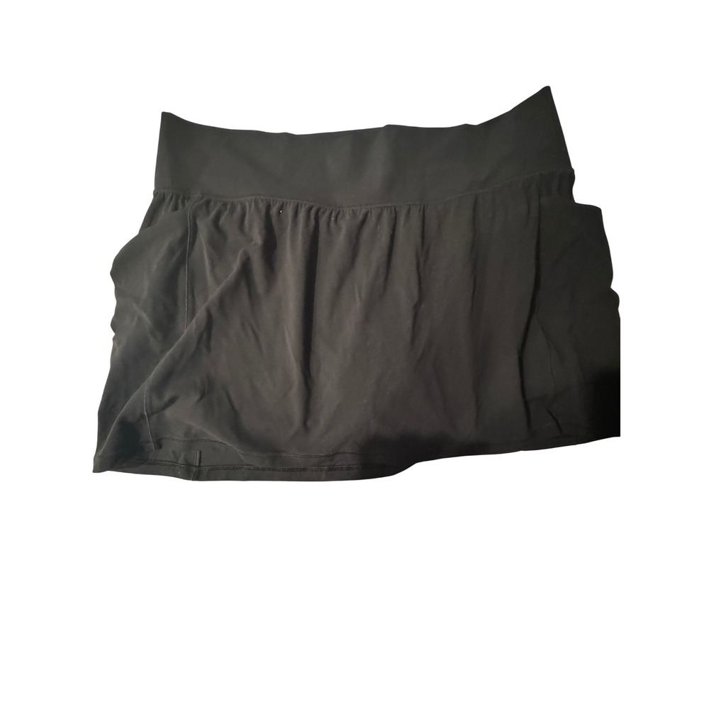 Athleta Salutation Stash Pocket 14.5" Skort Black Athleisure Skirt 3X